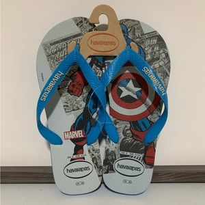 Havaianas Men's Top Marvel Captain America Flip Flop Sandals-Size 8 NWT